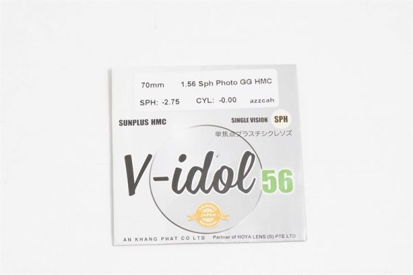 Tròng kính cận đổi màu Hoya V-Idol Sunplus