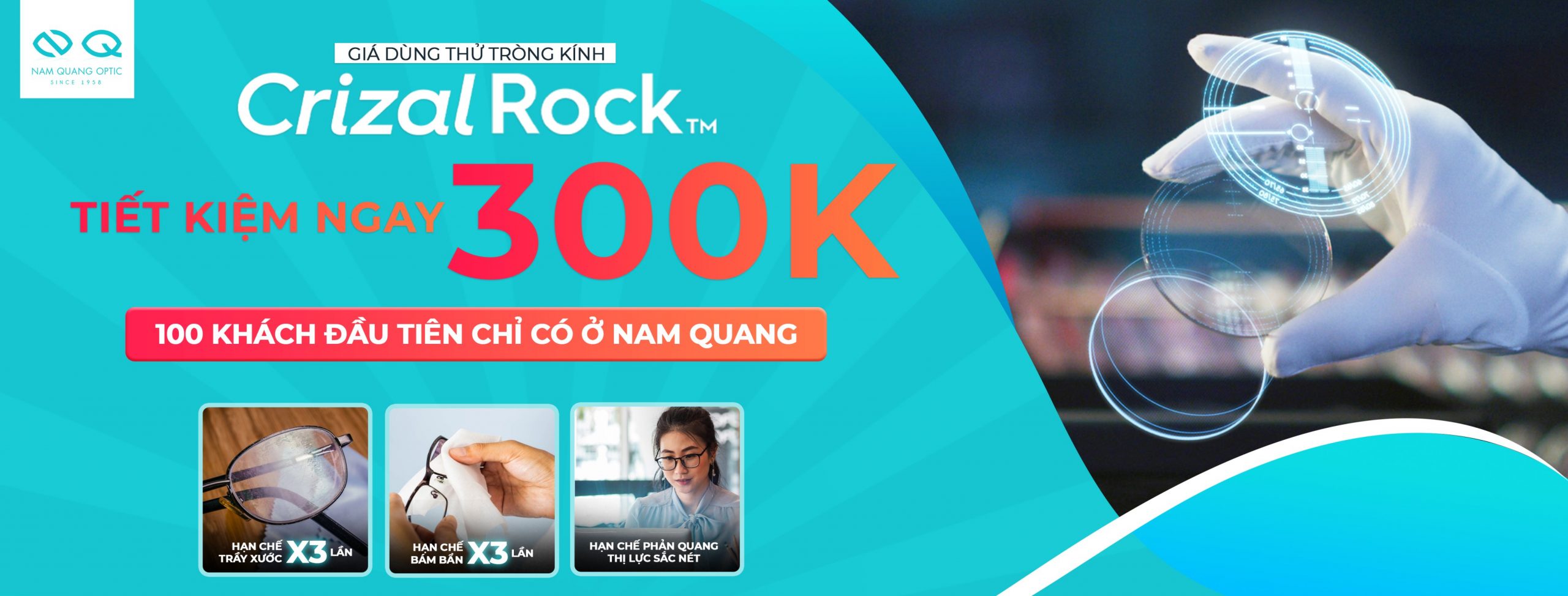 dùng thử tròng kính chính hãng