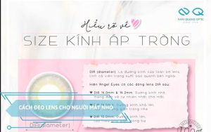 Cách đeo lens cho người mắt nhỏ