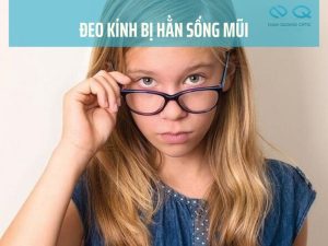 đeo kính không bị hằn sống mũi