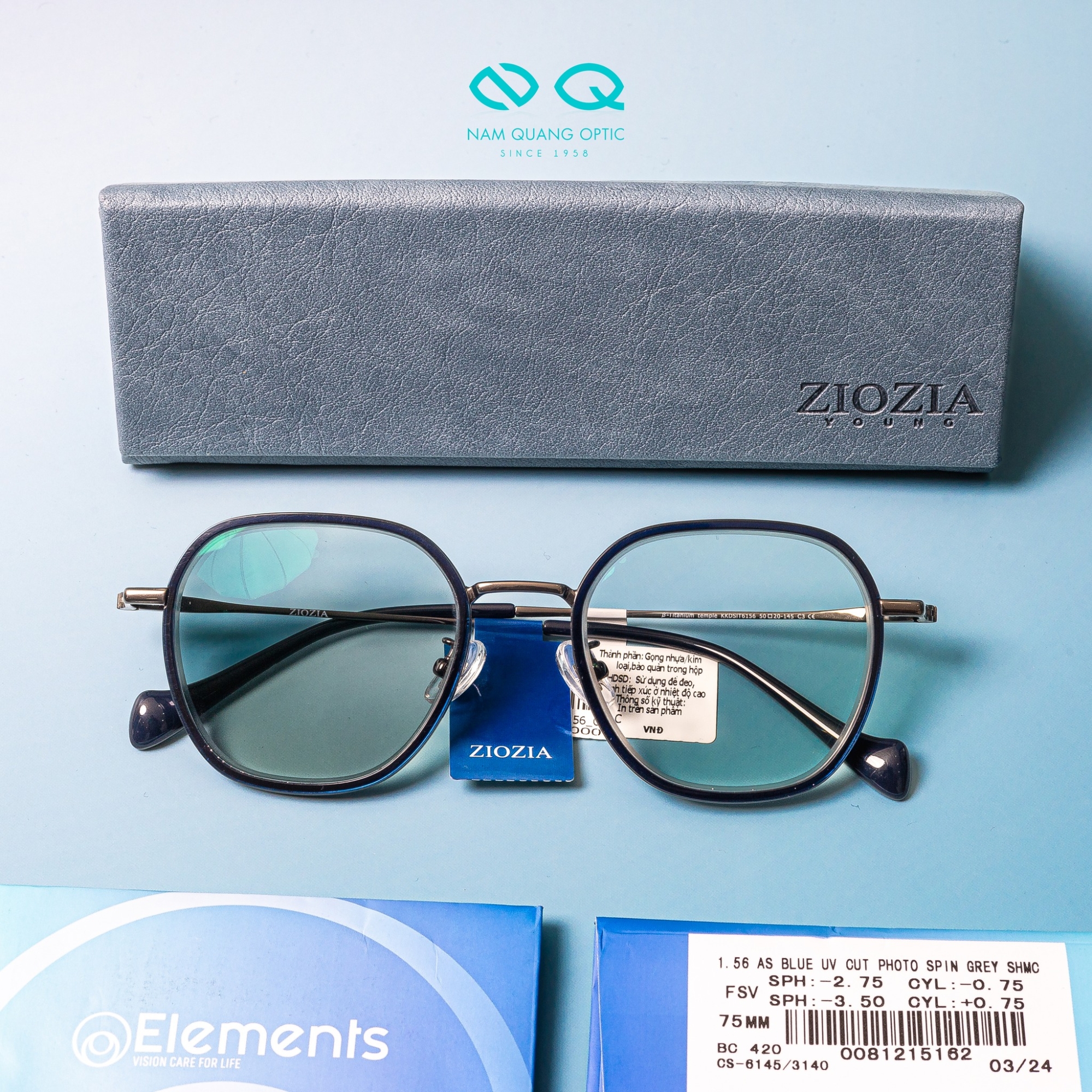 Tròng kính thương hiệu Elements có thông số Blue UV Cut cho khả năng lọc ánh sáng xanh và tia UV Các Thông Số Của Tròng Kính