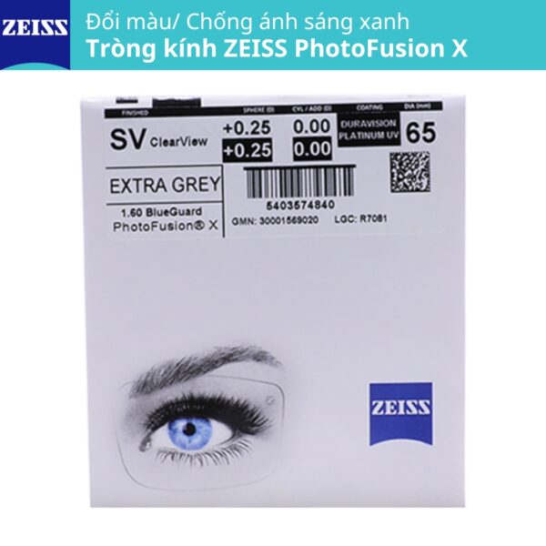 Tròng Kính Zeiss Photofusion X