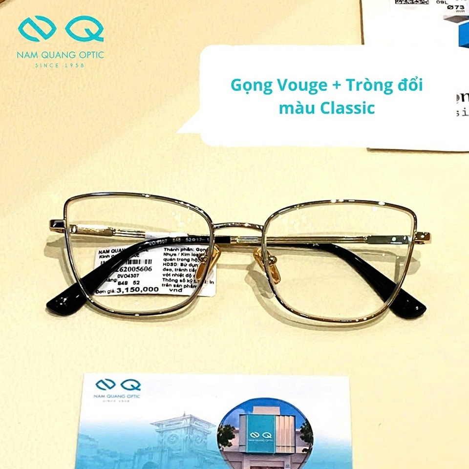 Gọng kính mắt mèo bản nhỏ