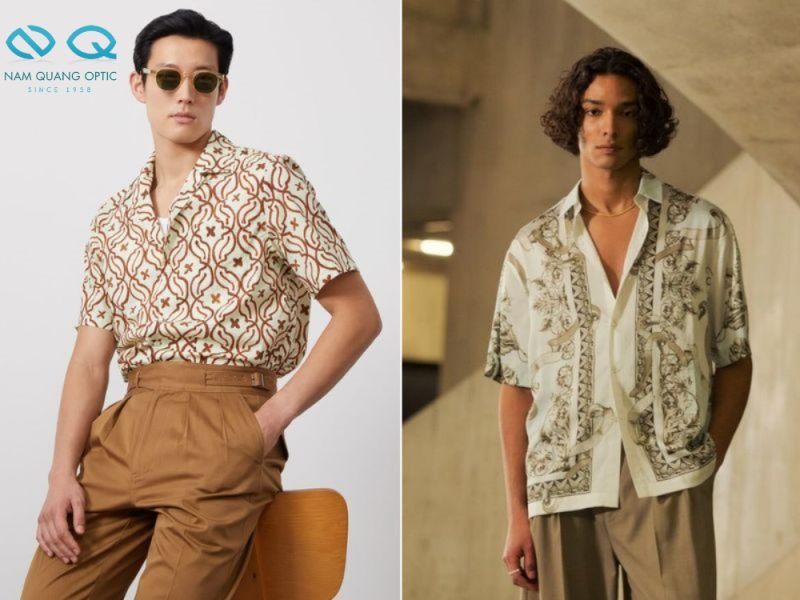 Áo sơ mi cổ điển, họa tiết retro mang lại nét cổ điển