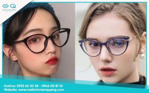 Mặt trái xoan đeo kính gì