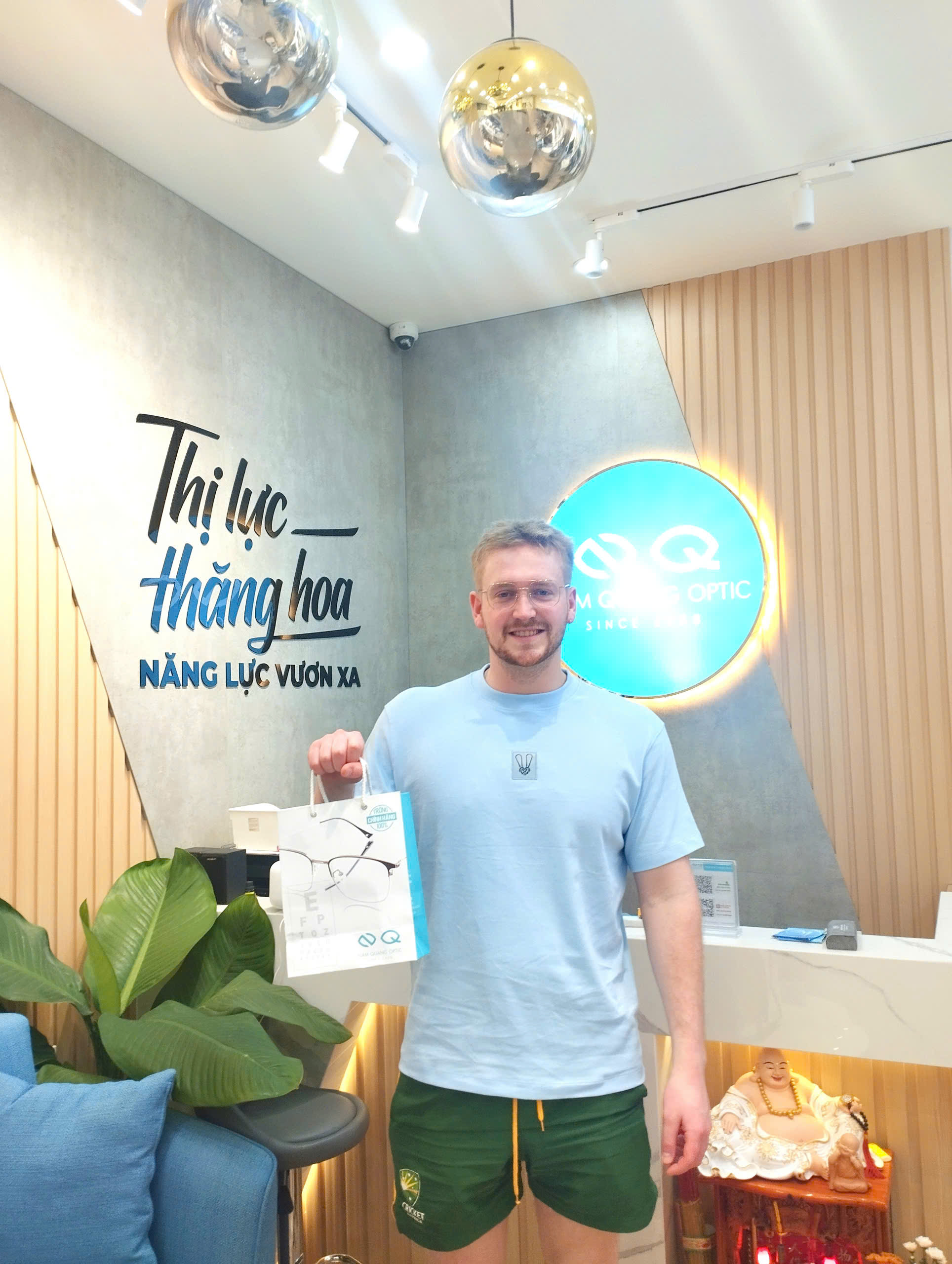 Mathew Ashmar Gọng Kính Humars + Tròng 1.56 Blue Cut Anh