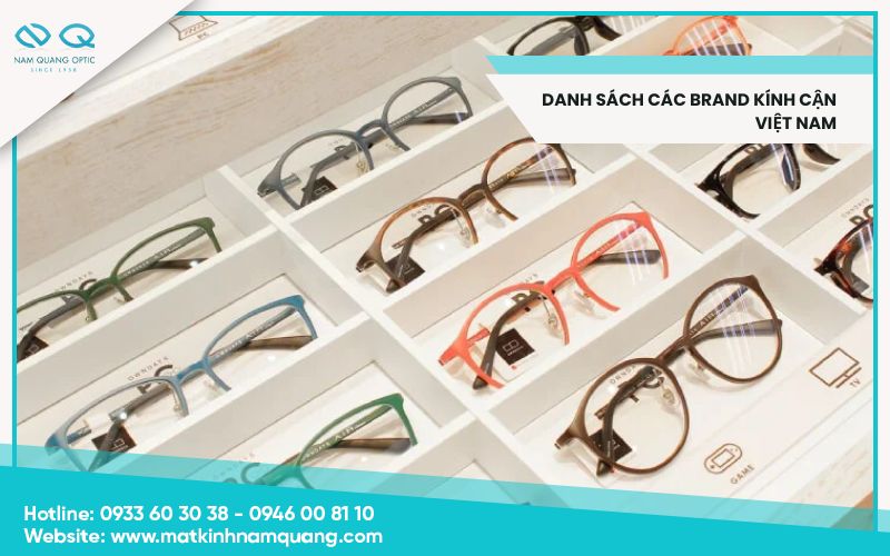 Các brand kính cận Việt Nam uy tín nổi tiếng update 2025