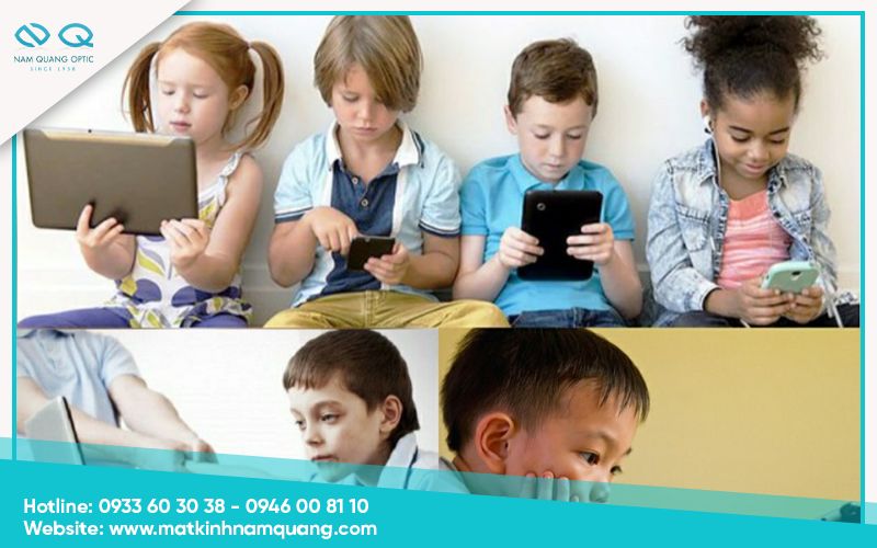 Dùng thiết bị điện tử quá nhiều khiến mắt quá tải