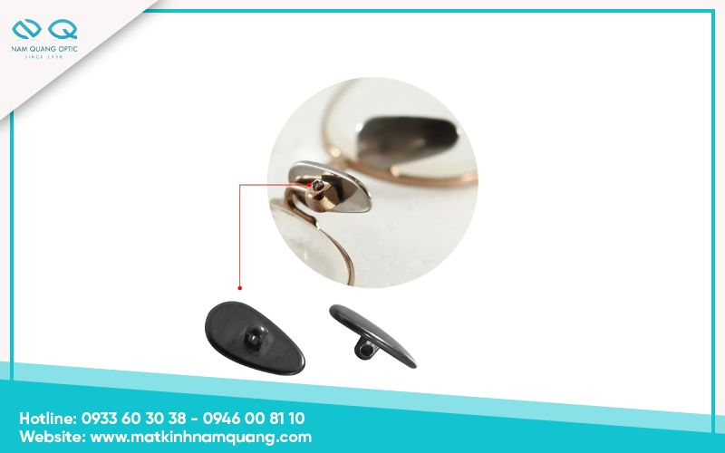 Đệm mũi kính titan