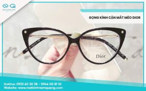 Tổng hợp 13 mẫu gọng kính cận mắt mèo Dior hot trend