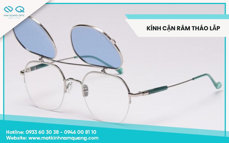 Kính cận râm tháo lắp giải pháp cho người cận thị đi nắng