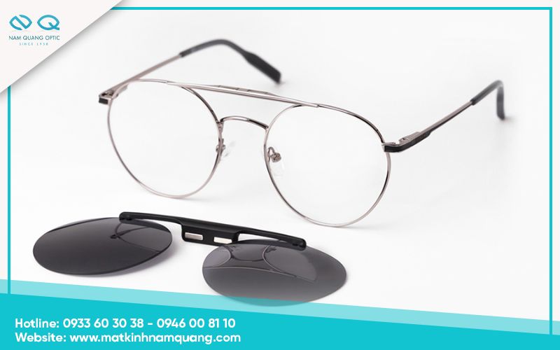 Kính cận râm tháo lắp là gì?