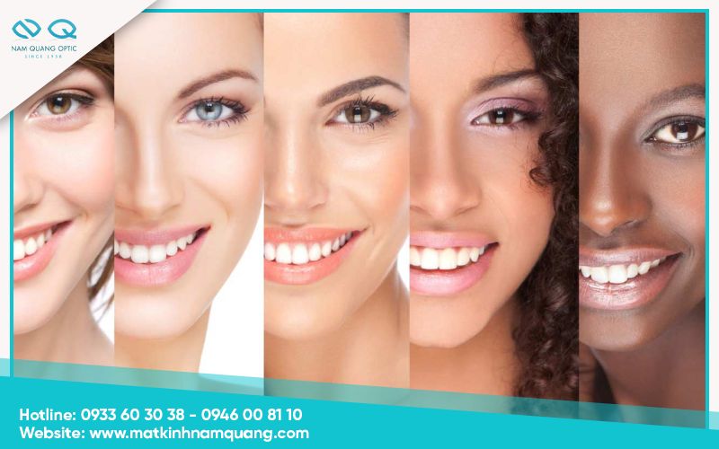 So sánh màu da với bảng skintone