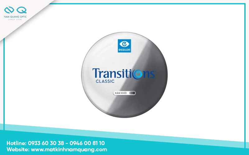Tròng kính đổi màu Essilor Transitions Classic