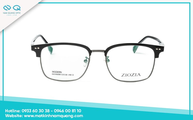 Gong-kinh-vuong-han-quoc-4 Mắt kính gọng vuông Hàn Quốc phong cách unisex