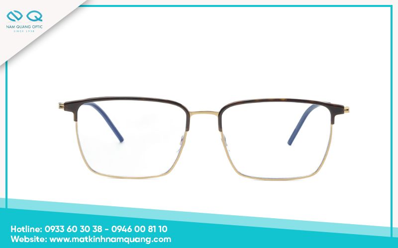 Top mắt kính gọng vuông kim loại ưa chuộng hiện nay