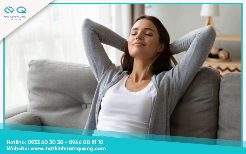 Nghỉ ngơi hợp lý để giảm mỏi mắt