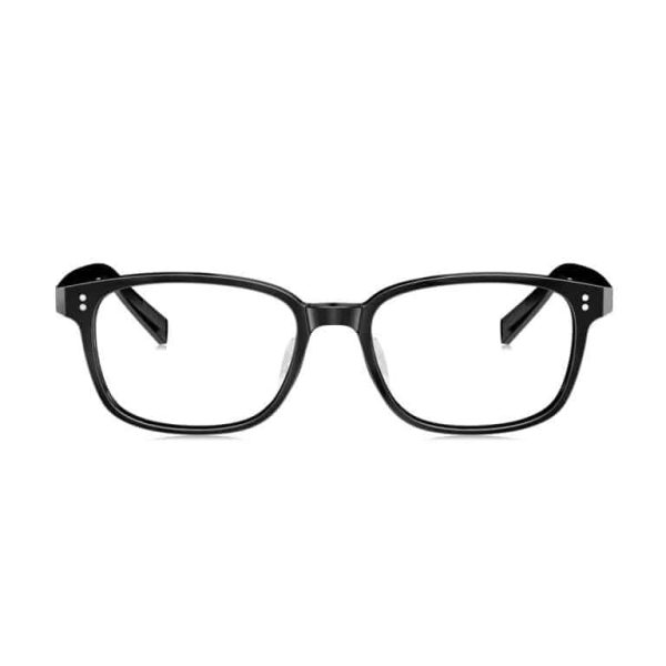 Gọng kính chữ nhật nhựa phối kim loại