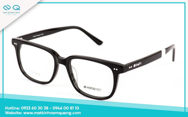Gọng kính vuông hoặc chữ nhật gọng dày