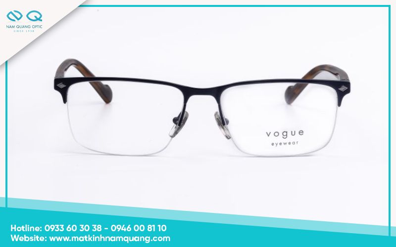 Kính bán gọng cho mặt tròn