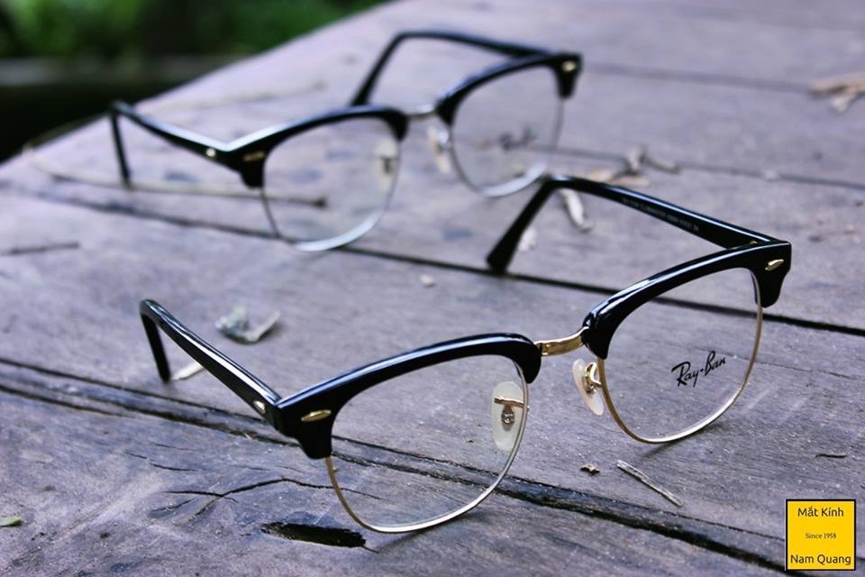 Gọng kính kim loại nửa khung