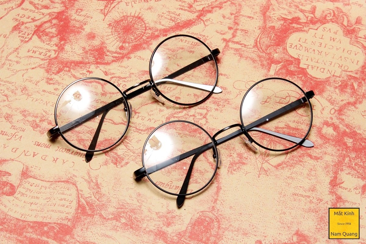 Gọng kính kim loại tròn