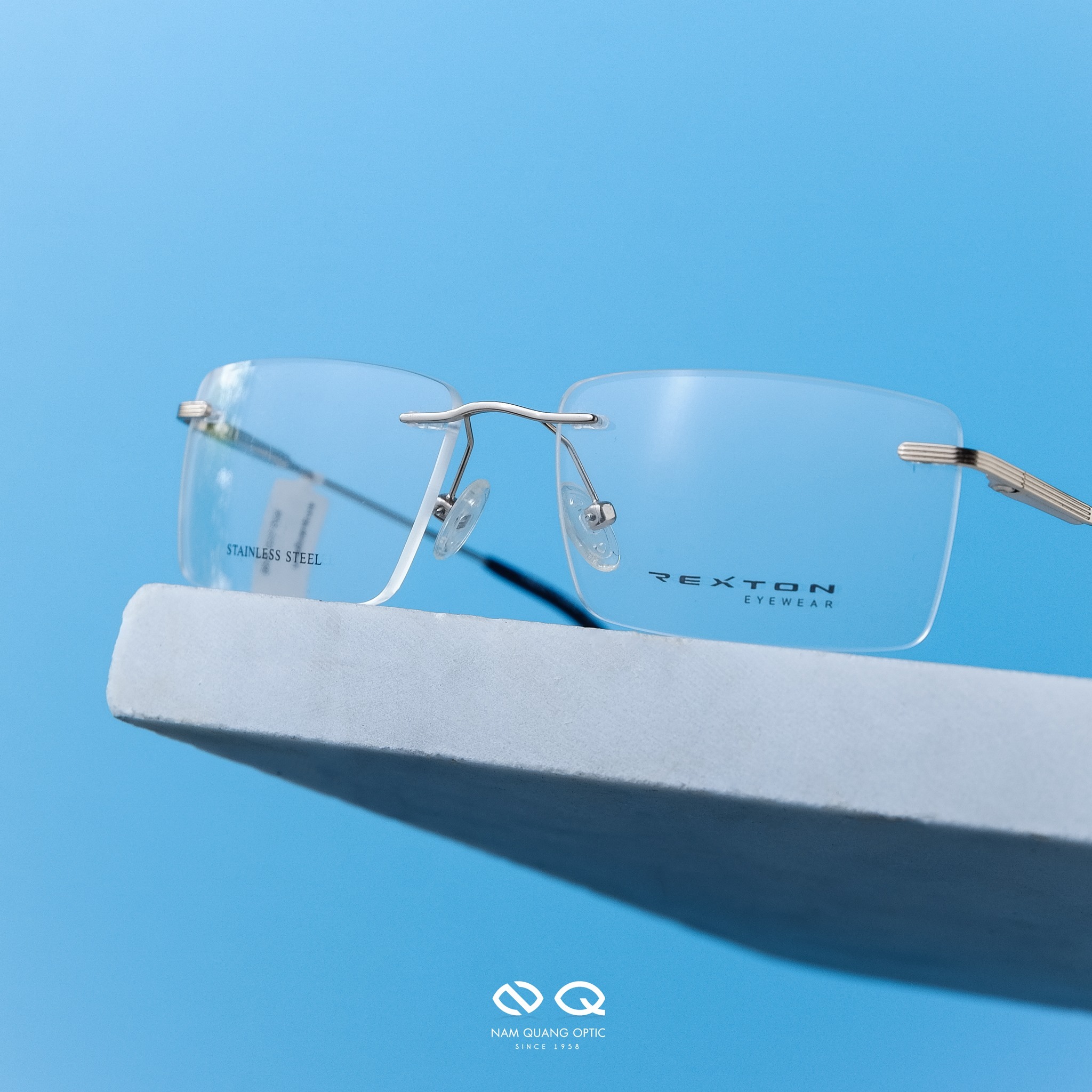 Gọng kính không viền nữ​ 