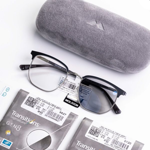 Kính gọng vuông tròn