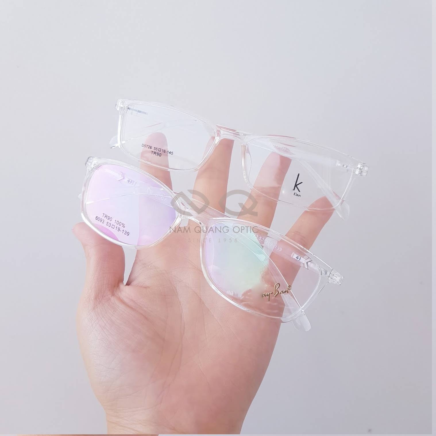 Gọng kính nhựa dẻo chữ nhật