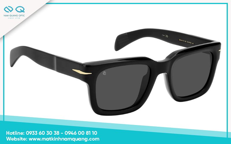 Kính mát nam vuông gọng nhựa