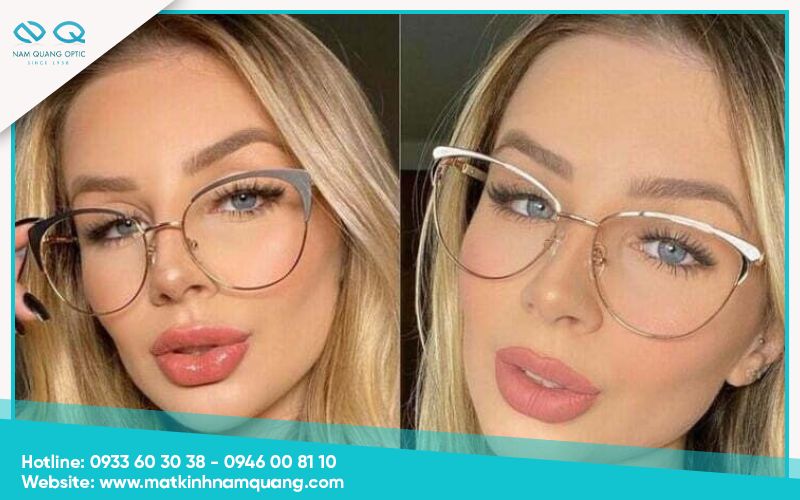 Mặt kim cương đeo kính gì nữ? Top 5 mẫu gọng phù hợp