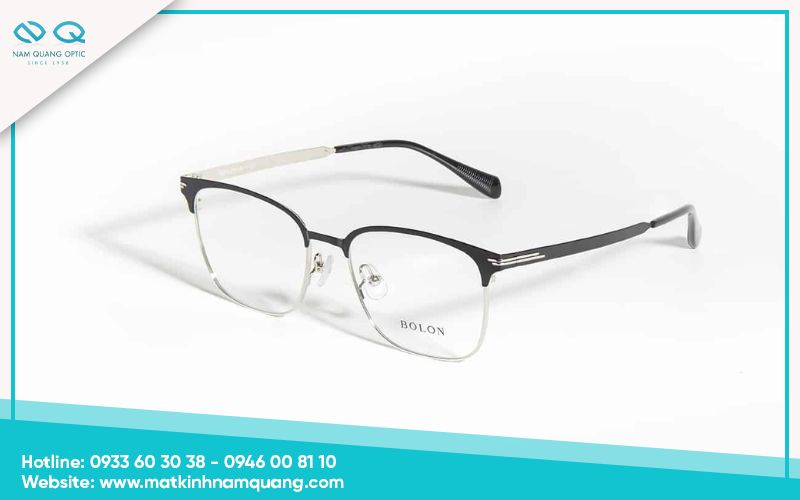 Mắt kính nửa gọng browline