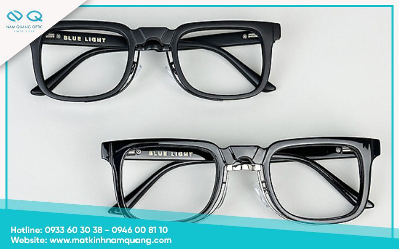 Gọng vuông bản to, góc cạnh