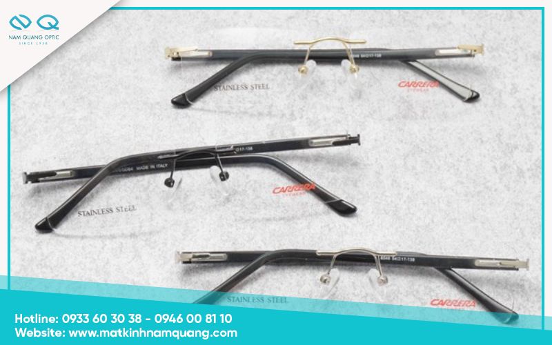 Mẫu gọng titan không viền hiện đại