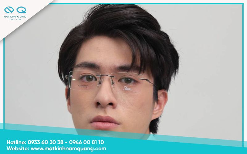 Cách chọn gọng kính không viền titan phù hợp với khuôn mặt