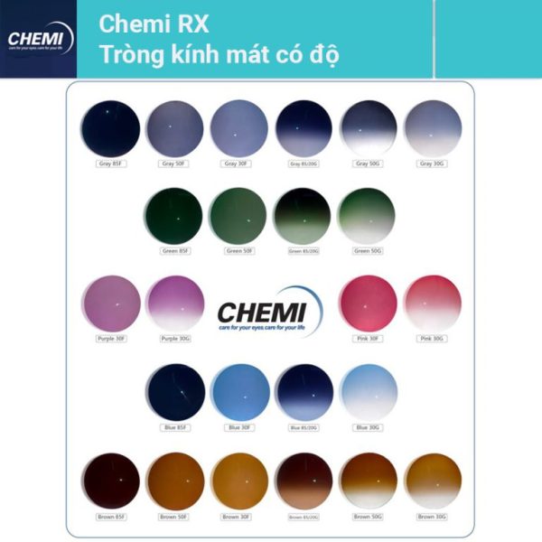 Ram-can-1 Tròng kính sở hữu bảng màu râm cận đa dạng với 32 màu