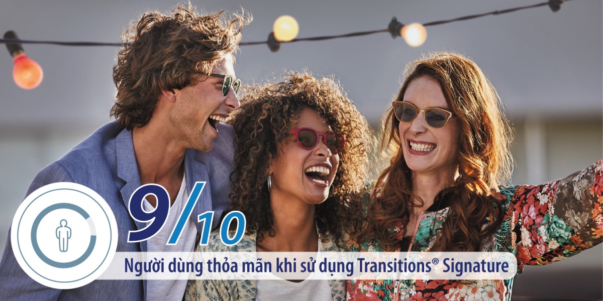 Tròng kính đổi màu Essilor Transitions Signature Gen 8 Tròng kính đổi màu Essilor Transitions Signature Gen 8