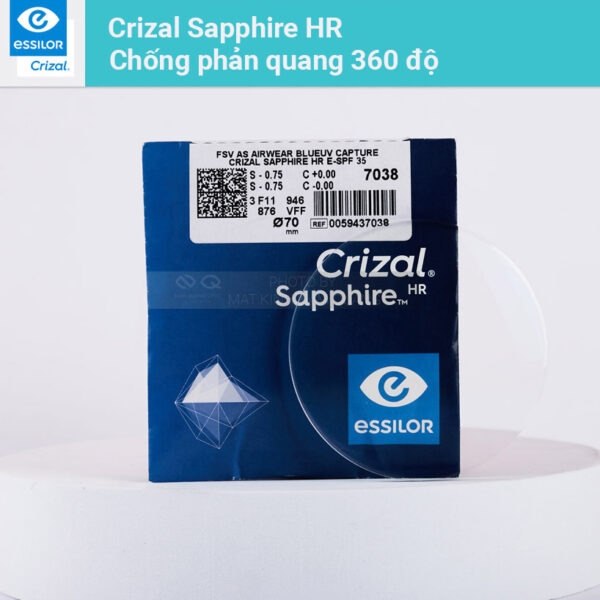 Trong-kinh-chong-be-6 Tròng kính Essilor Crizal Sapphire HR là sản phẩm cao cấp từ thương hiệu Essilor (Pháp)